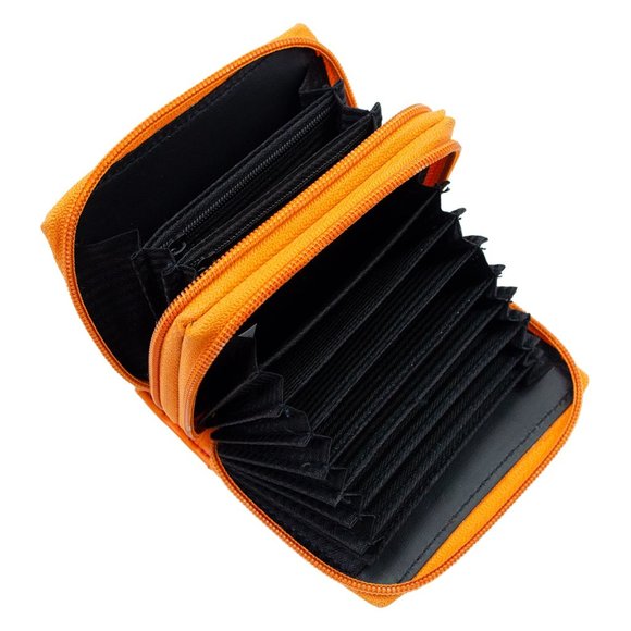 Genuine Leather Palm Wallet for Women with RFID Blocking - Picture 4 of 5